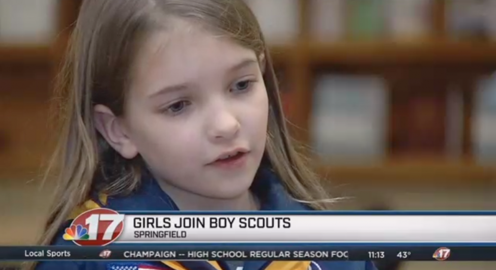 Daughter Dons Her Dad’s Cub Scout Shirt as She Joins the Pack