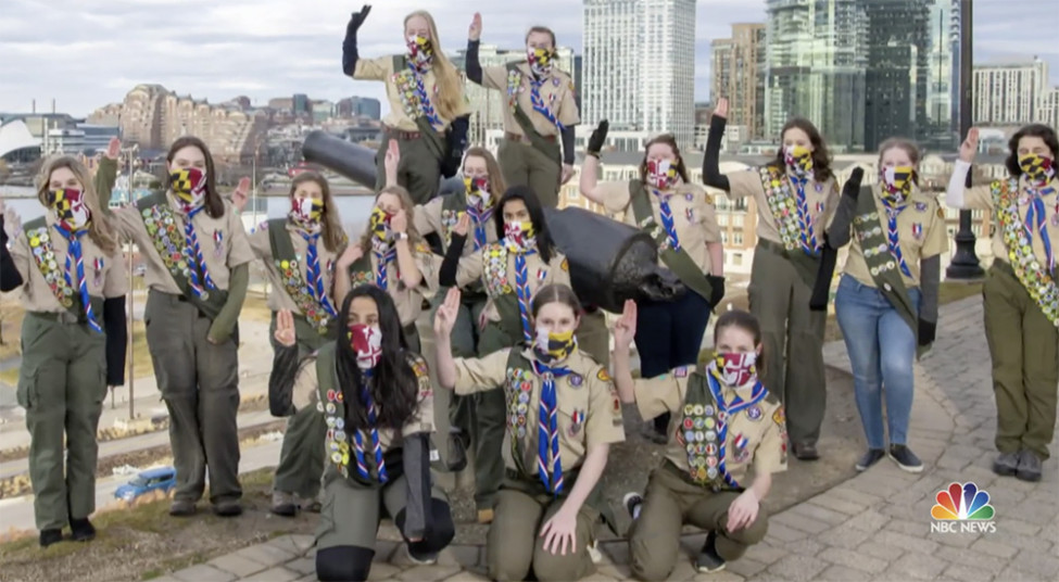 NBC Nightly News Features Members of Inaugural Class of Female Eagle Scouts